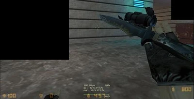 Скачать модель ножа Long Range Knife! для CS 1.6