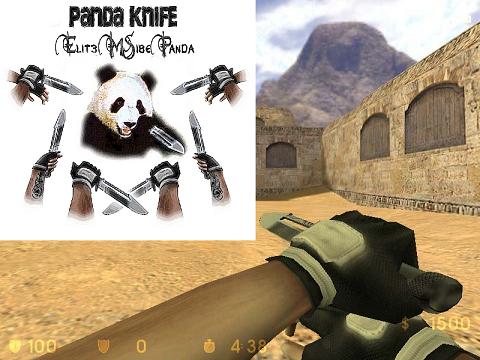 Скачать модель ножа Panda Knife для CS 1.6