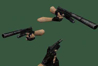 USP dark with flashlight [default remix] для КС 1.6