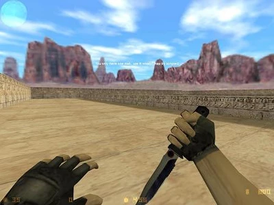 Скачать модель ножа CS1.5 knife with CS1.6 hands для КС 1.6
