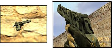 Модель Black and white stripes deagle для КС 1.6