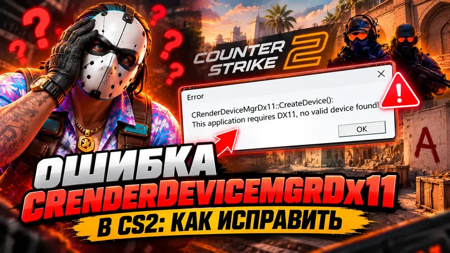 Ошибка CRenderDeviceMgrDx11 в КС 2