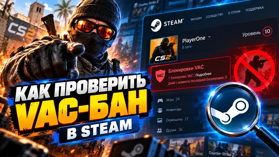 Как проверить бан в Steam