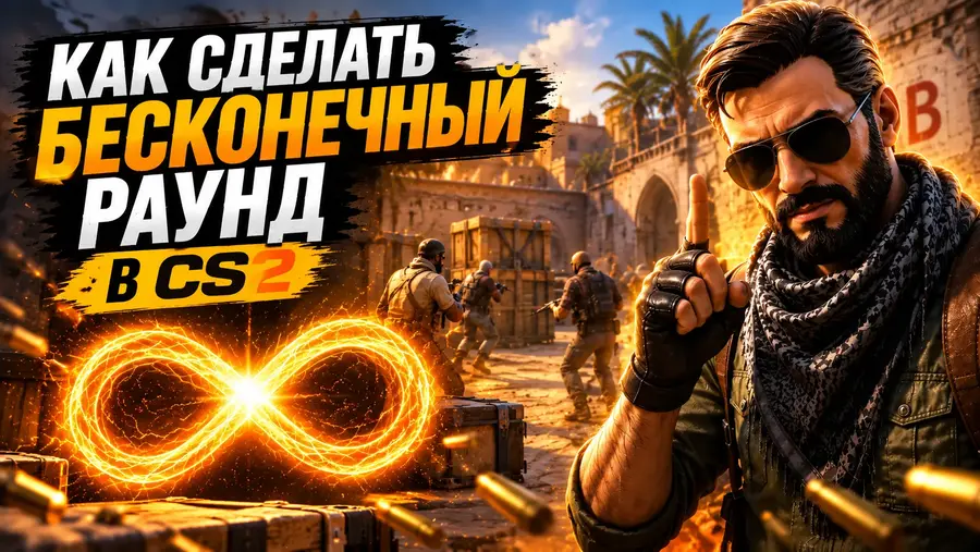 Как сделать бесконечный раунд в КС 2 Как сделать бесконечный раунд в КС 2